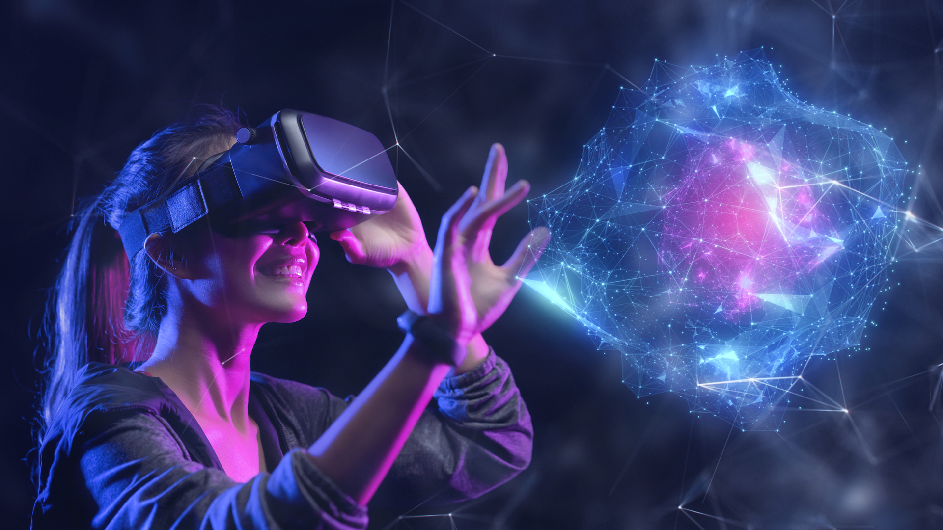 Girl using one of the best VR headsets - GettyImages-1324380518